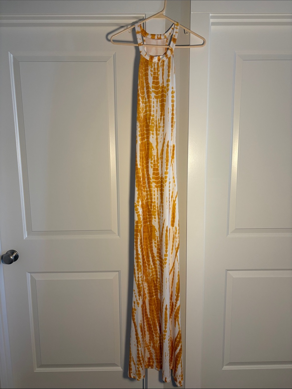 Mustard Tie-Dye Maxi Dress